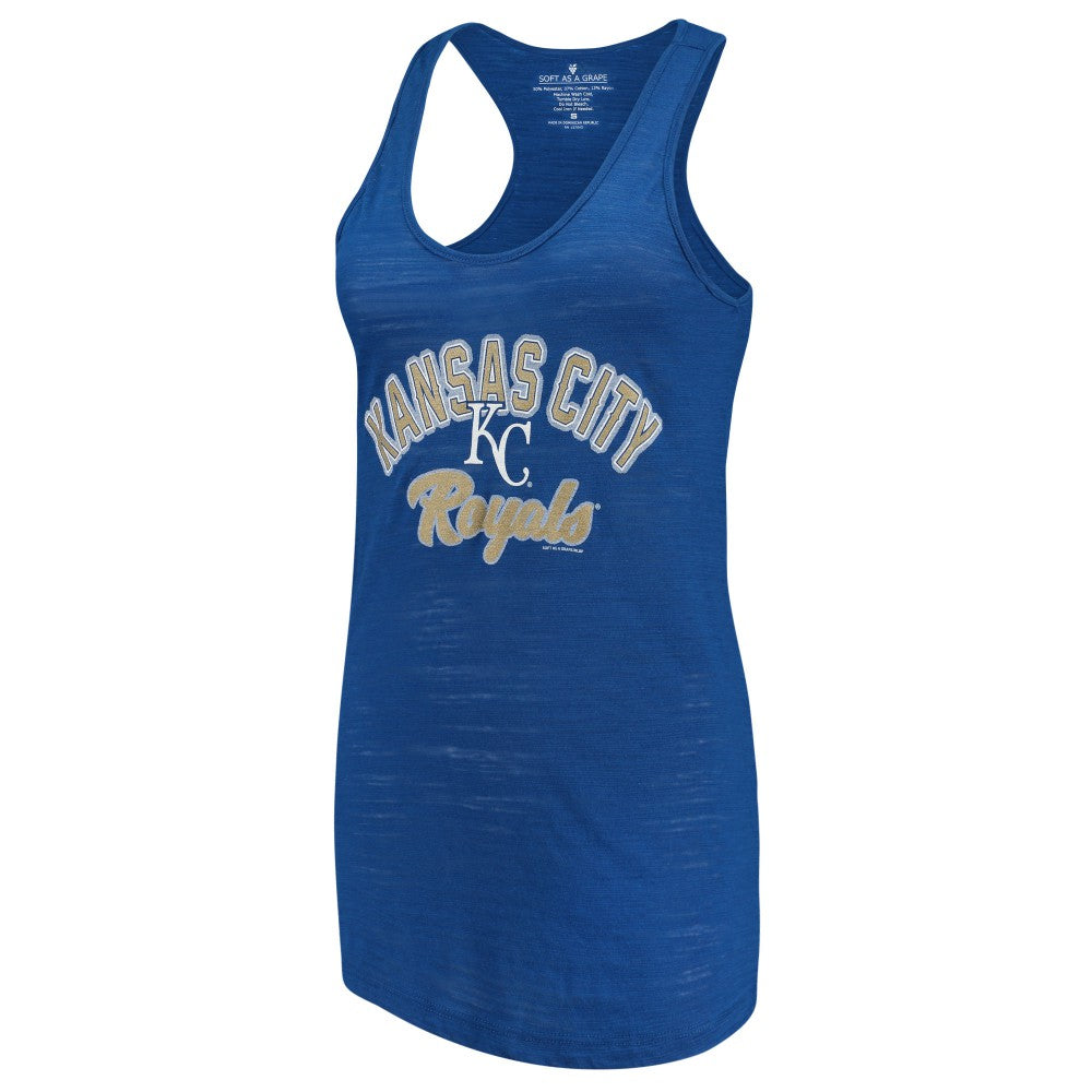 Kansas City Royals Soft as a Grape Women's Multicount Racerback Tank Top for sale