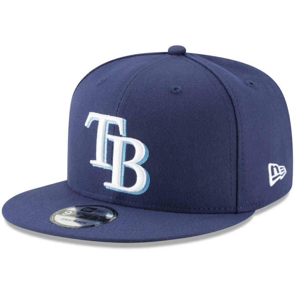 Tampa Bay Rays New Era Team Color 9FIFTY Snapback Hat Lifestyle