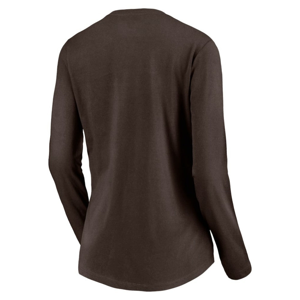 San Diego Padres Women's Cooperstown Collection Wahconah Long Sleeve V-Neck T-Shirt discount