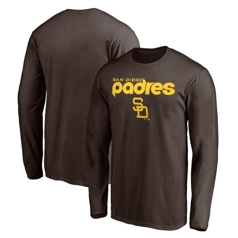 San Diego Padres Cooperstown Collection Wahconah Long Sleeve T-Shirt On Sale