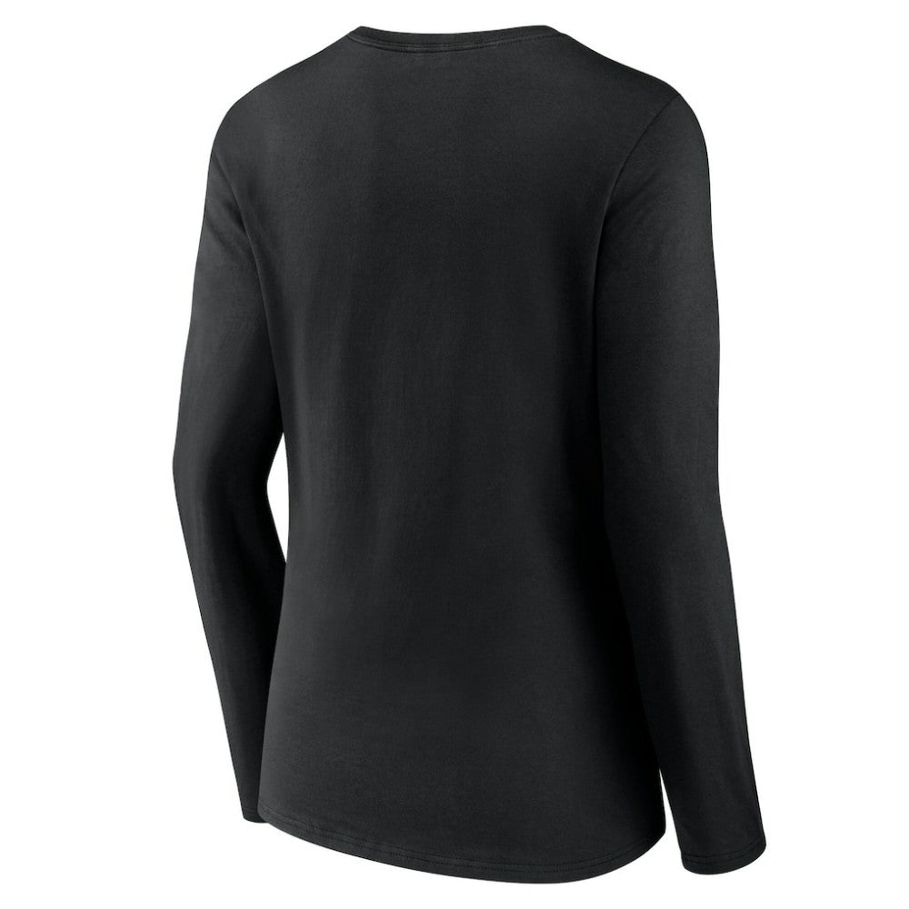 Colorado Rockies Women's Team Lockup Slim Fit Long Sleeve V-Neck T-Shirt Lifestyle
