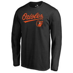 Baltimore Orioles Team Lockup Long Sleeve T-Shirt On Sale
