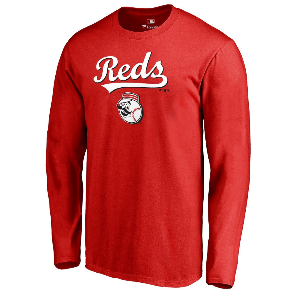 Cincinnati Reds Team Lockup Long Sleeve T-Shirt Online