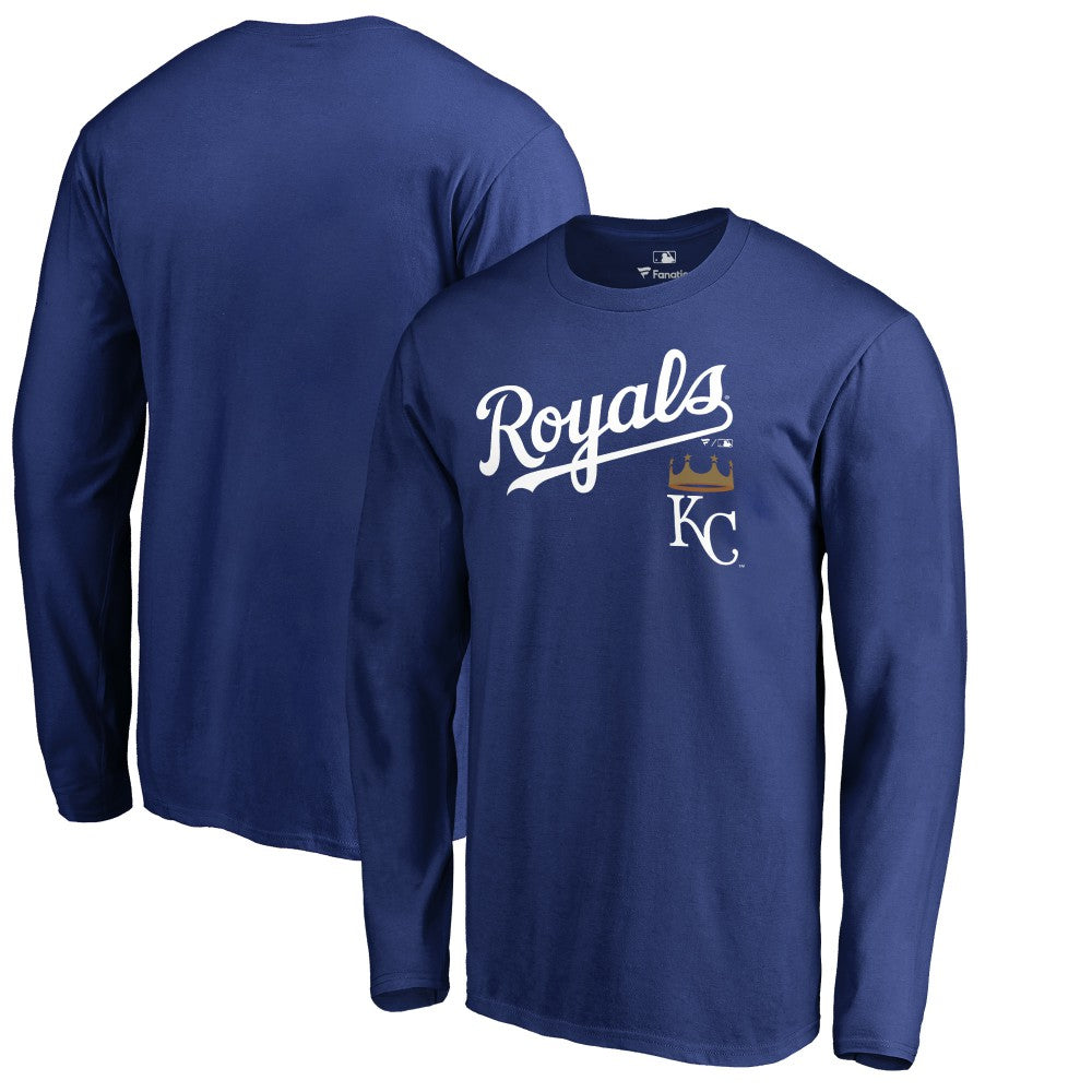 Kansas City Royals Team Lockup Long Sleeve T-Shirt Sale