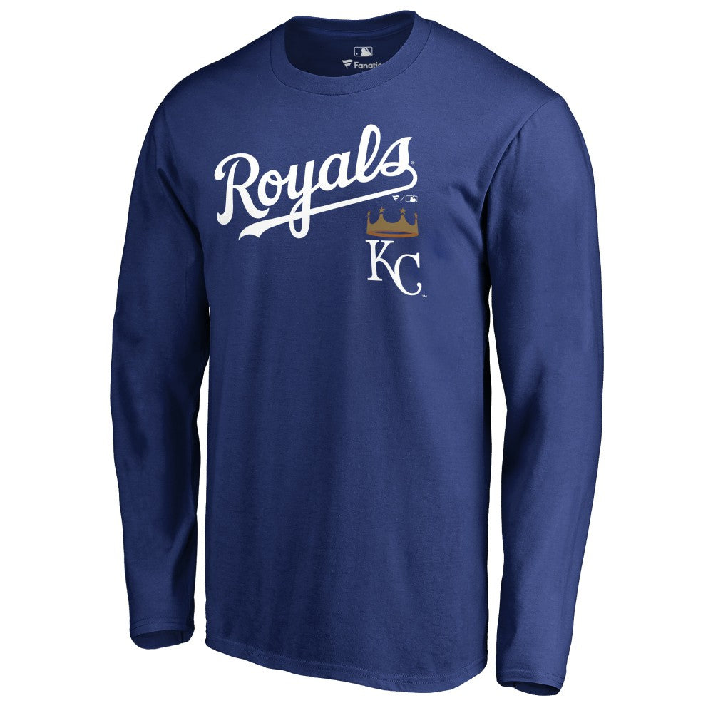 Kansas City Royals Team Lockup Long Sleeve T-Shirt Sale