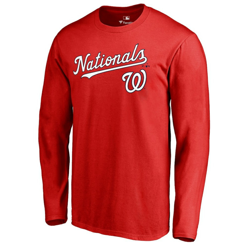 Washington Nationals Team Lockup Long Sleeve T-Shirt Near Me