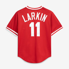 Barry Larkin Cincinnati Reds Mitchell & Ness Authentic Batting Practice Jersey Sale