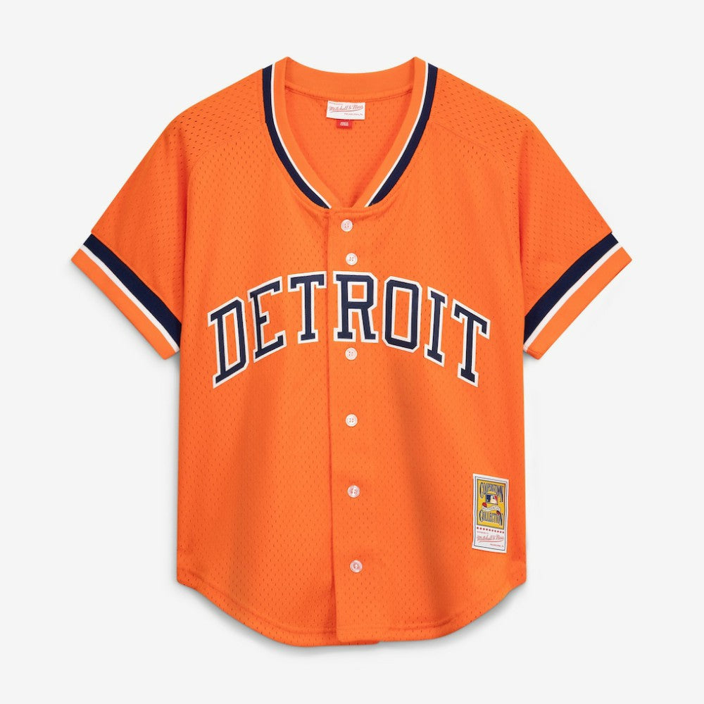 Kirk Gibson Detroit Tigers Mitchell & Ness Cooperstown Collection Mesh Batting Practice Button-Up Jersey Sale