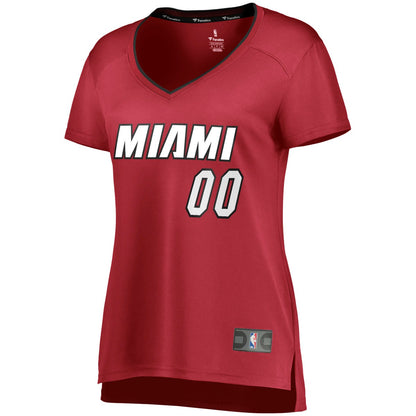 Miami Heat Women's Fast Break Replica Custom Jersey Wine - Statement Edition | NBA Jerseys