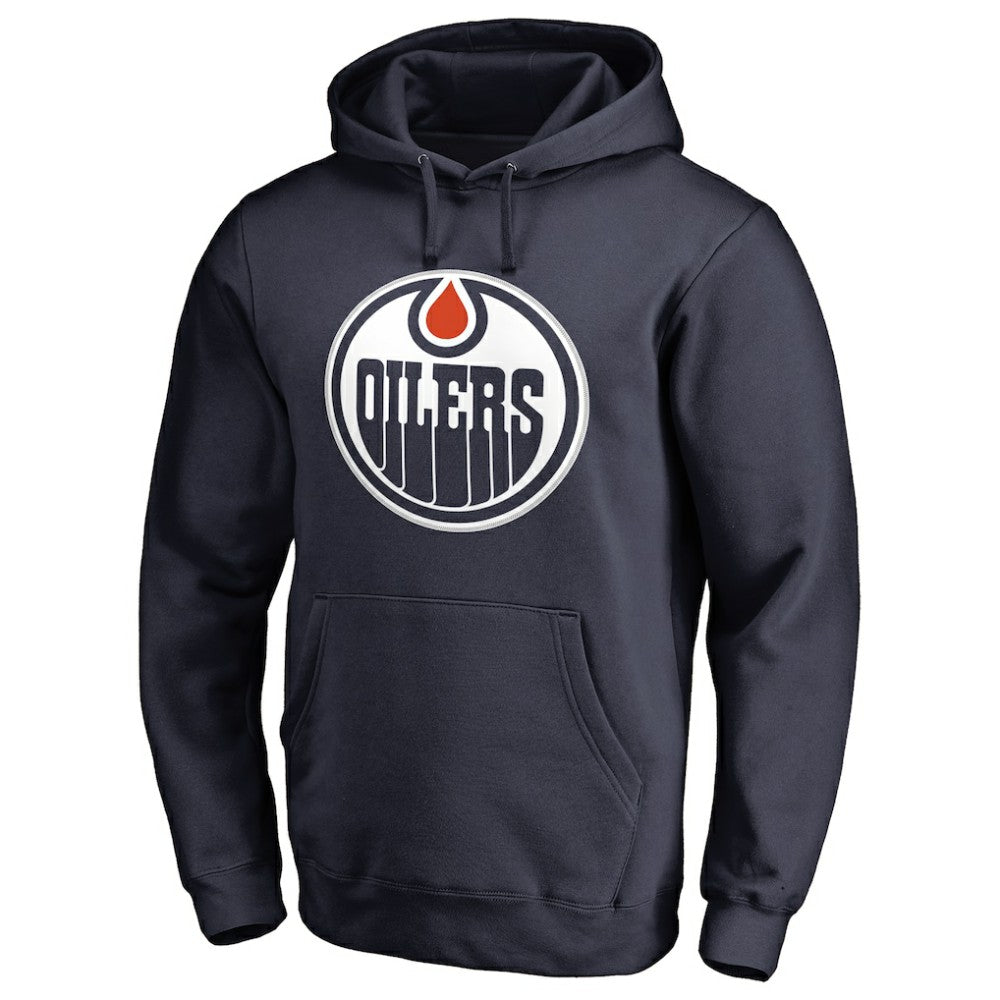 Connor McDavid Edmonton Oilers - Backer Name & Number Pullover Hoodie Navy