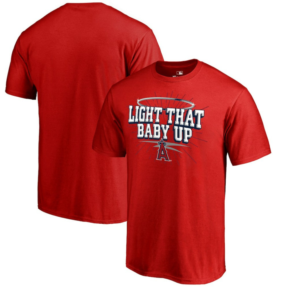 Los Angeles Angels Hometown Collection Light That Baby Up T-Shirt On Sale