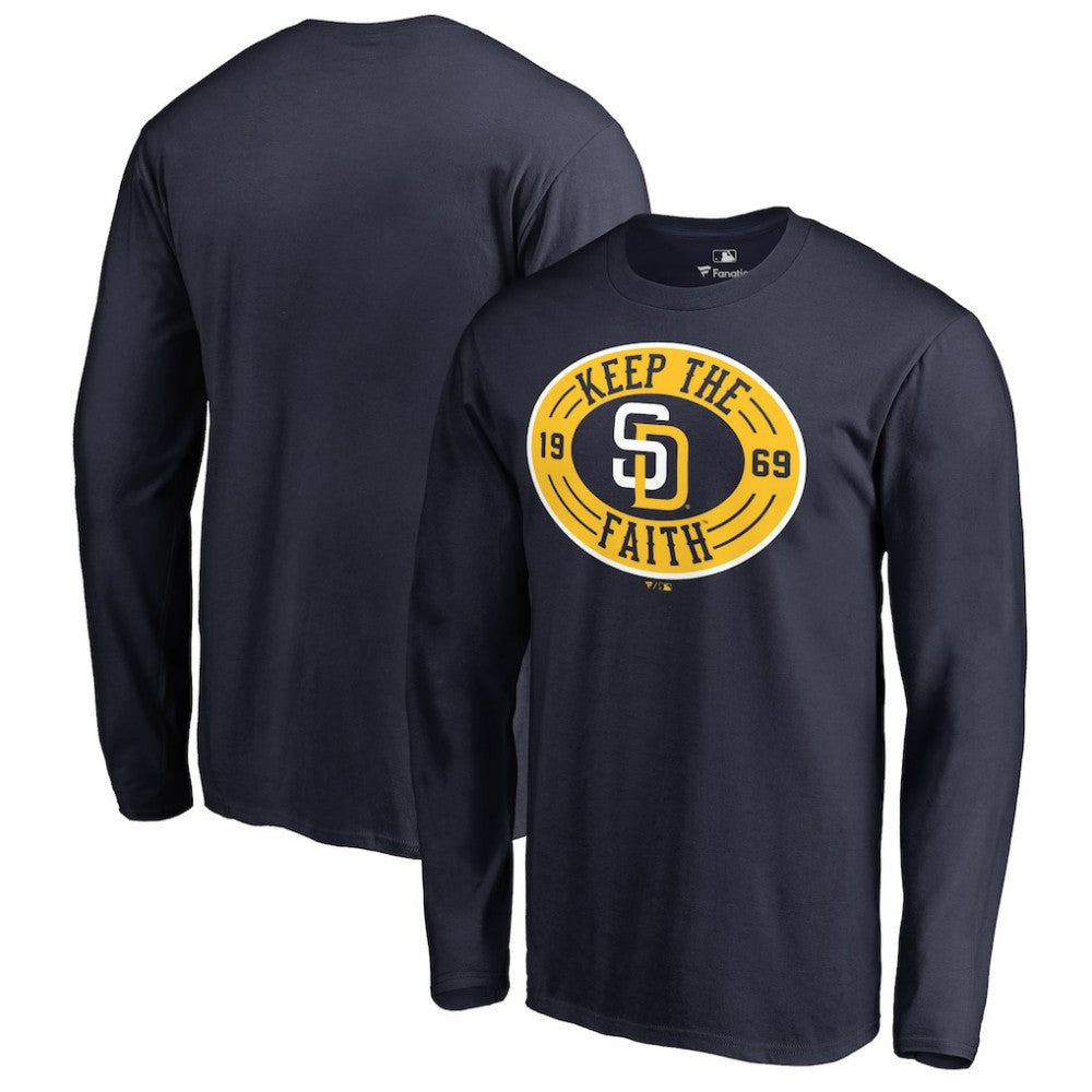 San Diego Padres Hometown Collection Keep the Faith Long Sleeve T-Shirt Lifestyle