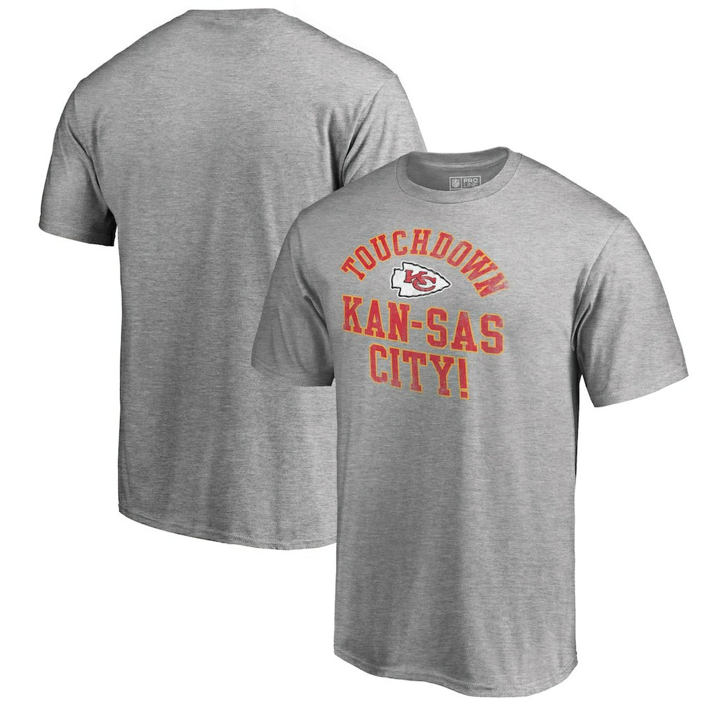Kansas City Chiefs Hometown Collection TD-KC T-Shirt Heather Gray - NFL