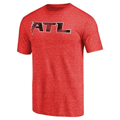 Atlanta Falcons Distressed Alternate Logo Secondary Tri-Blend T-Shirt Red - NFL