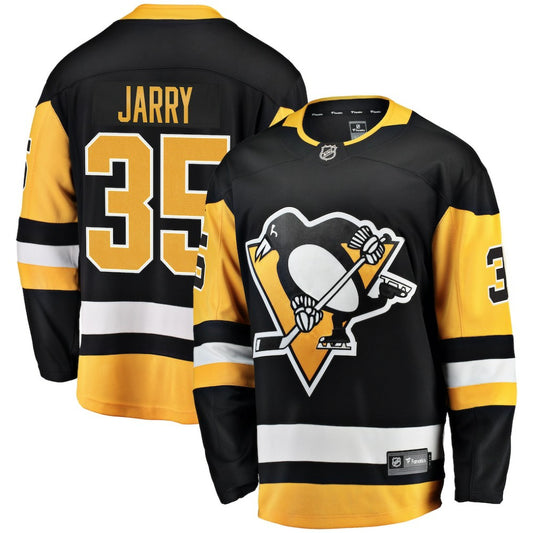 Tristan Jarry Pittsburgh Penguins Fanatics Home Breakaway Player Jersey - Black | NHL Jerseys