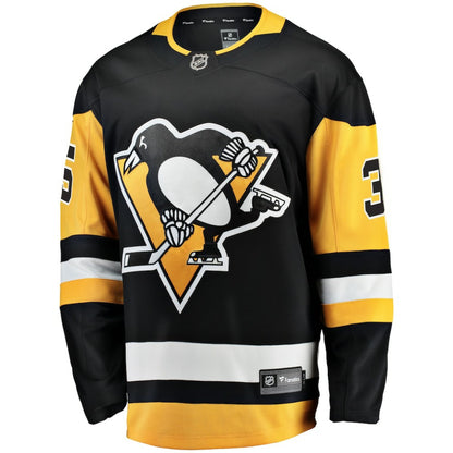 Tristan Jarry Pittsburgh Penguins Fanatics Home Breakaway Player Jersey - Black | NHL Jerseys