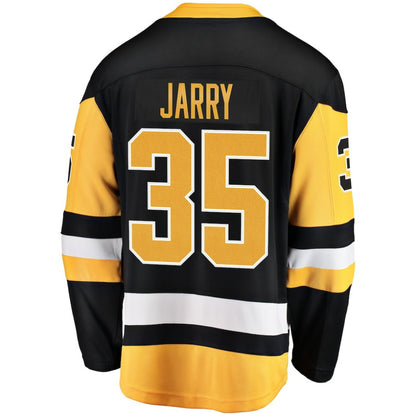 Tristan Jarry Pittsburgh Penguins Fanatics Home Breakaway Player Jersey - Black | NHL Jerseys
