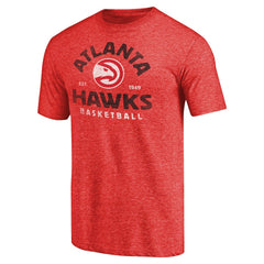 NBA - Atlanta Hawks Vintage Arch Tri-Blend T-Shirt - Red