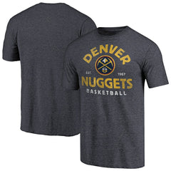 NBA - Denver Nuggets Vintage Arch Tri-Blend T-Shirt - Navy