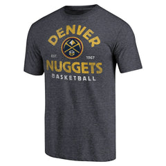 NBA - Denver Nuggets Vintage Arch Tri-Blend T-Shirt - Navy