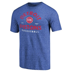 NBA - Detroit Pistons Vintage Arch Tri-Blend T-Shirt - Royal