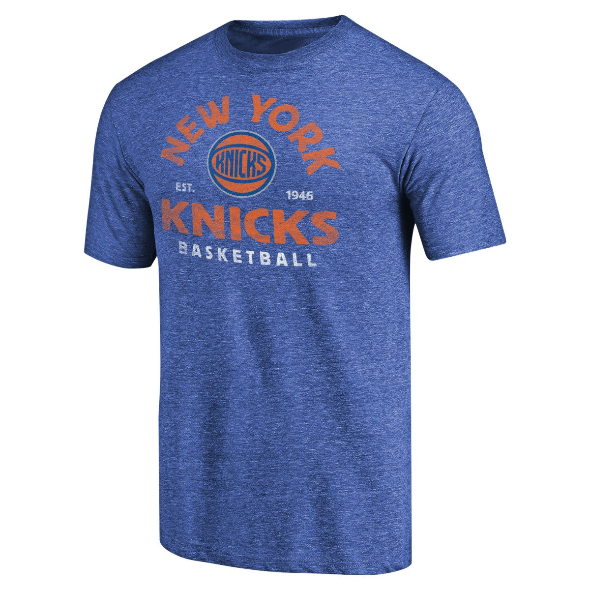 NBA - New York Knicks Vintage Arch Tri-Blend T-Shirt - Royal