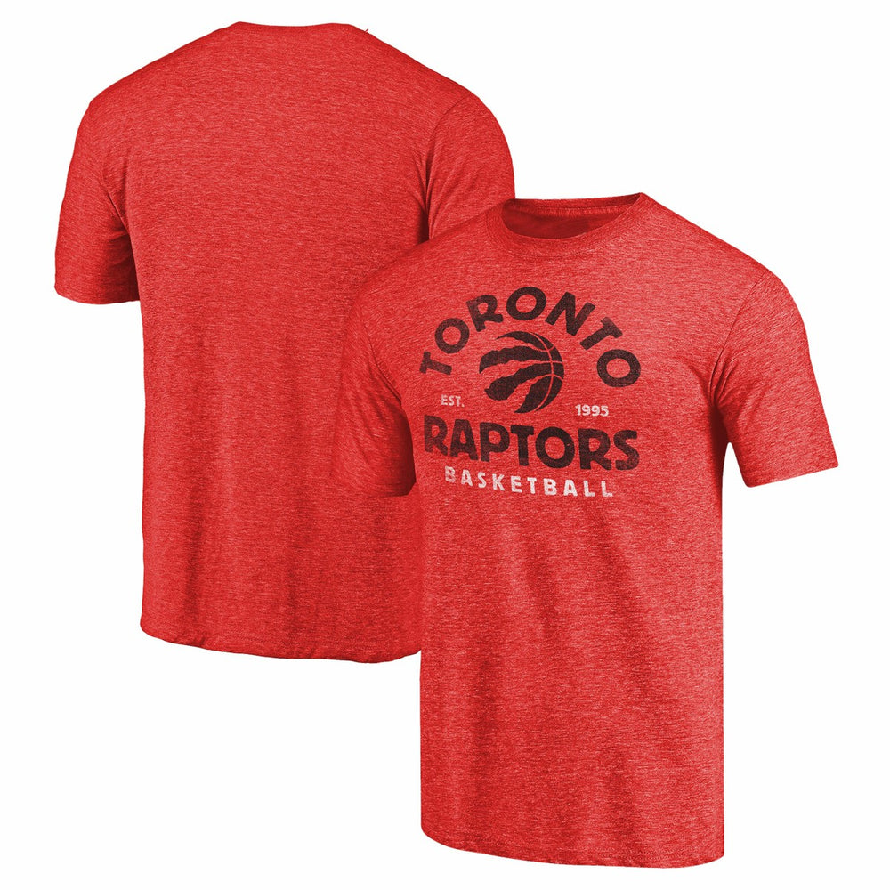 NBA - Toronto Raptors Vintage Arch Tri-Blend T-Shirt - Red