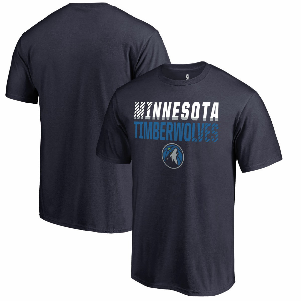 NBA - Minnesota Timberwolves Fade Out T-Shirt - Navy