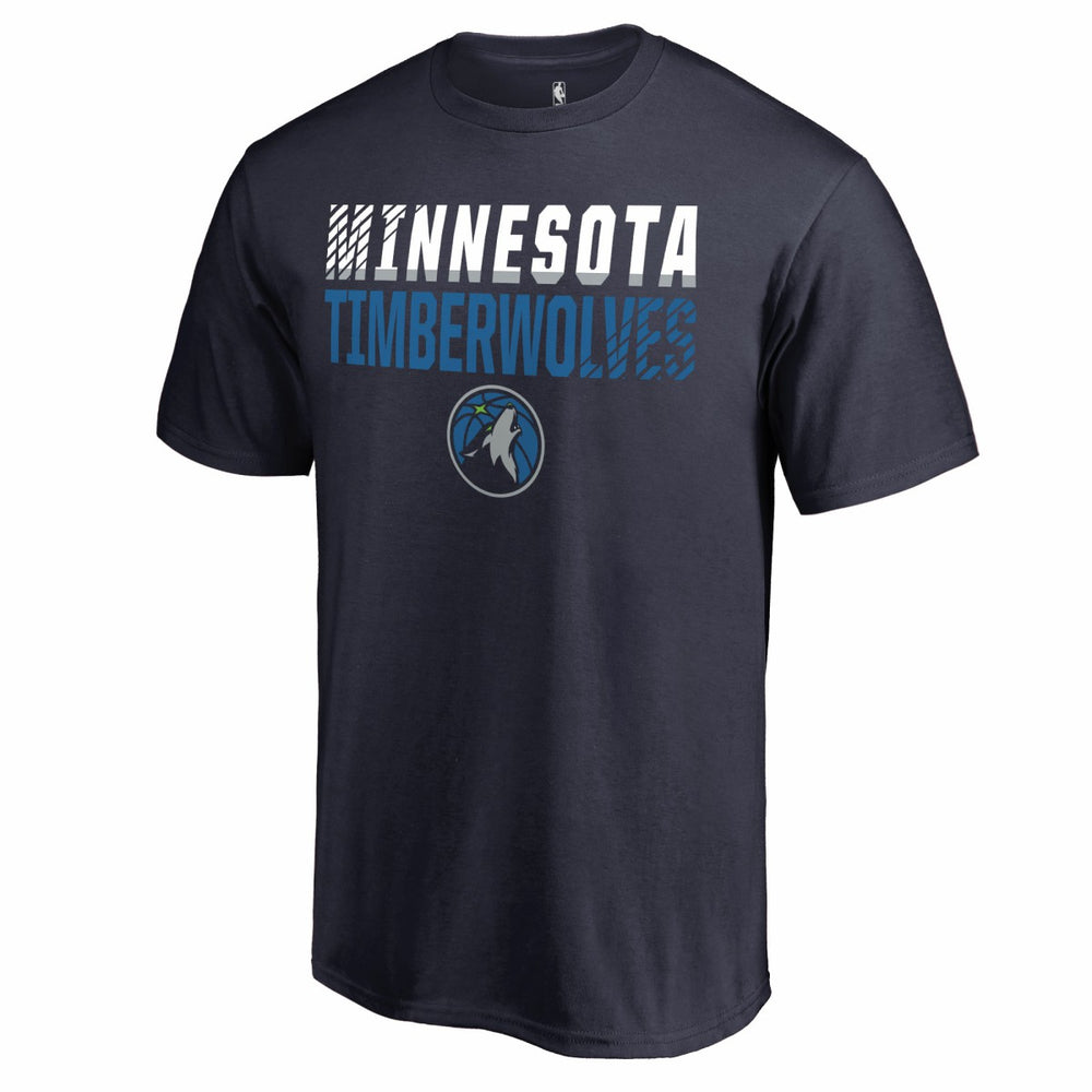 NBA - Minnesota Timberwolves Fade Out T-Shirt - Navy