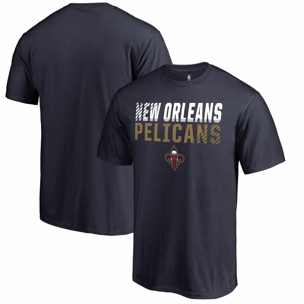 NBA - New Orleans Pelicans Fade Out T-Shirt - Navy