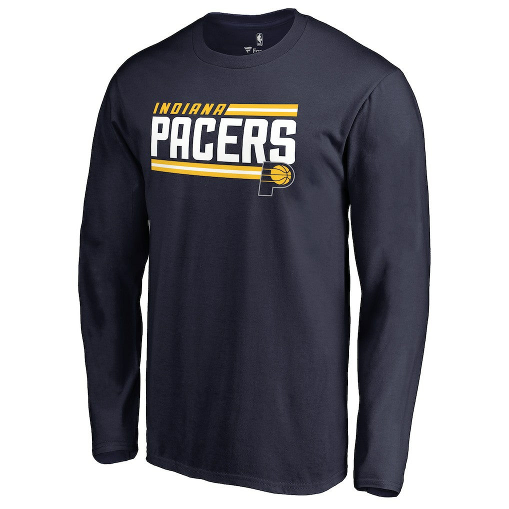 NBA - Indiana Pacers Onside Stripe Long Sleeve T-Shirt - Navy
