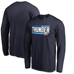NBA - Oklahoma City Thunder Onside Stripe Long Sleeve T-Shirt - Navy