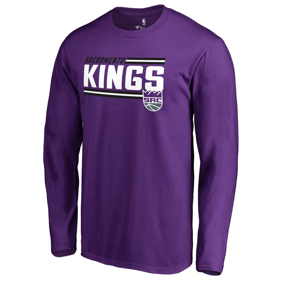 NBA - Sacramento Kings Onside Stripe Long Sleeve T-Shirt - Purple