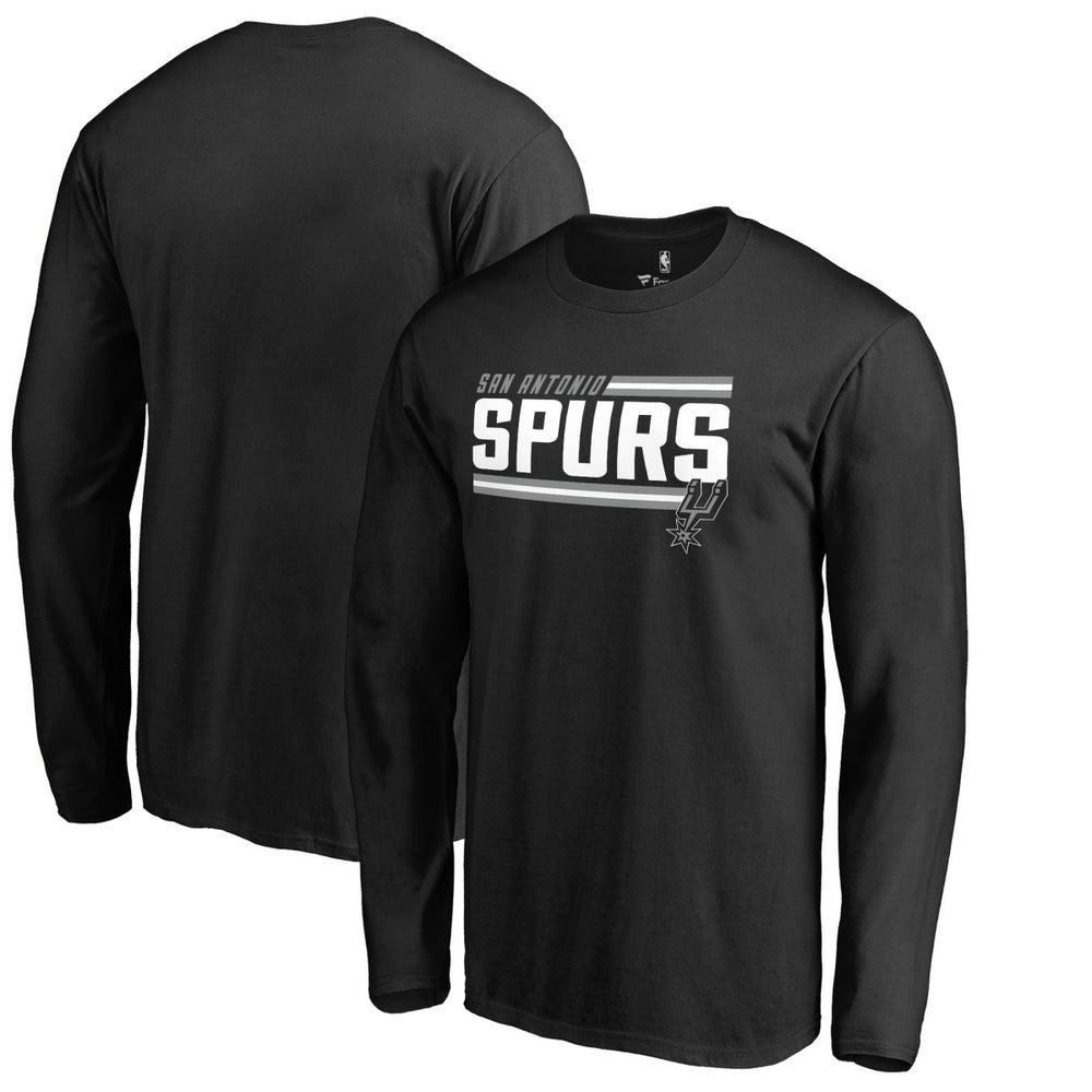 NBA - San Antonio Spurs Onside Stripe Long Sleeve T-Shirt - Black