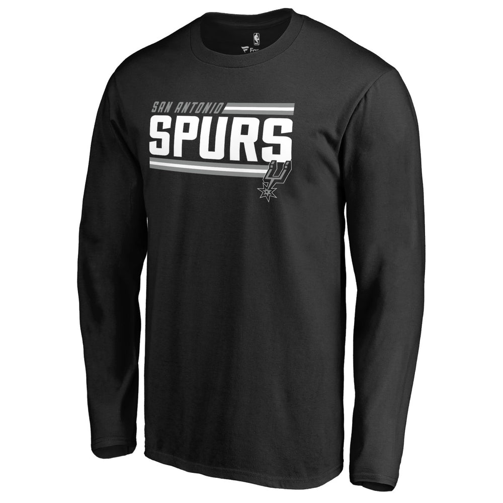 NBA - San Antonio Spurs Onside Stripe Long Sleeve T-Shirt - Black