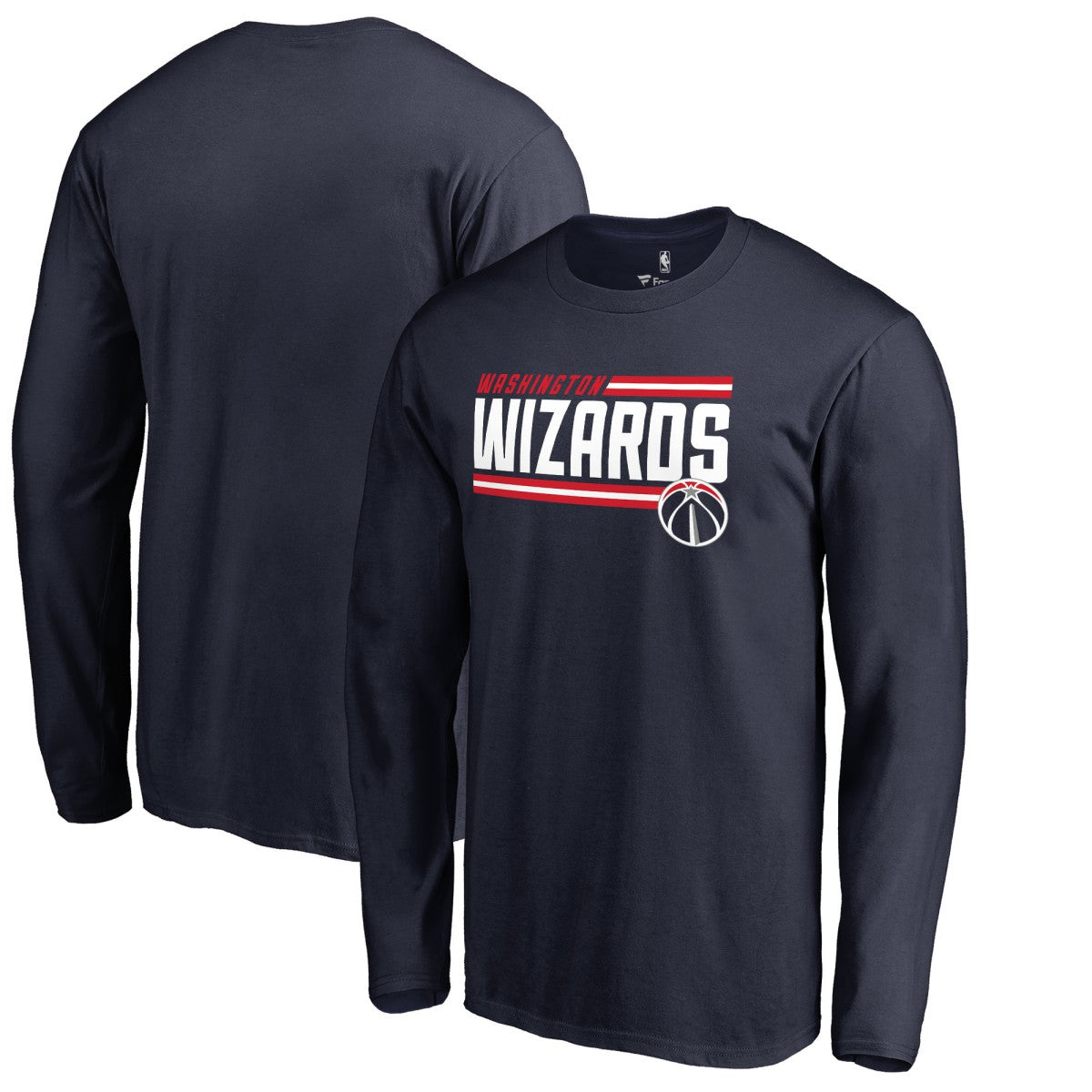 NBA - Washington Wizards Onside Stripe Long Sleeve T-Shirt - Navy