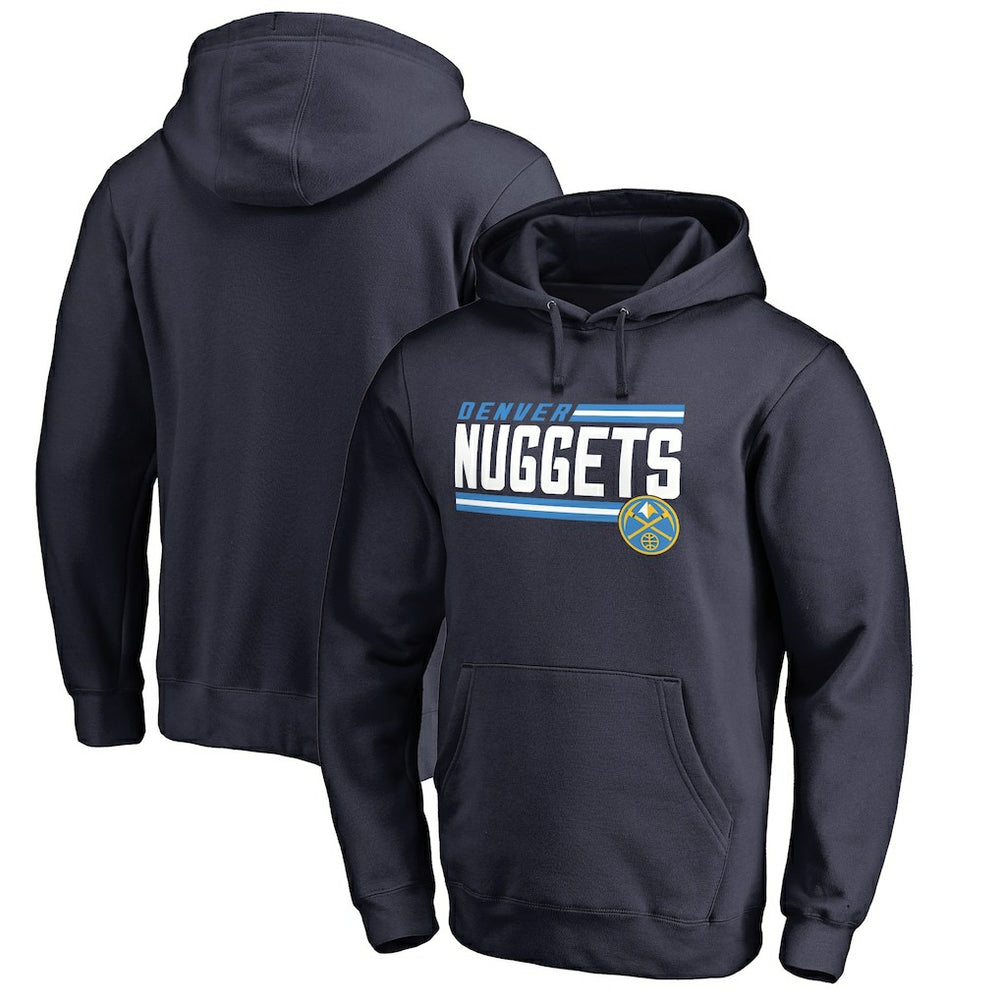 NBA - Denver Nuggets Onside Stripe Pullover Hoodie - Navy