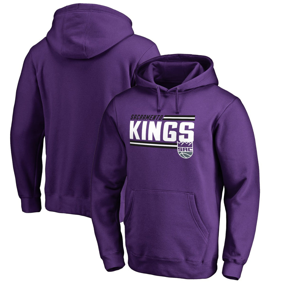 NBA - Sacramento Kings Onside Stripe Pullover Hoodie - Purple