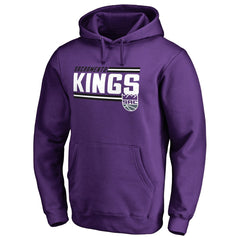 NBA - Sacramento Kings Onside Stripe Pullover Hoodie - Purple