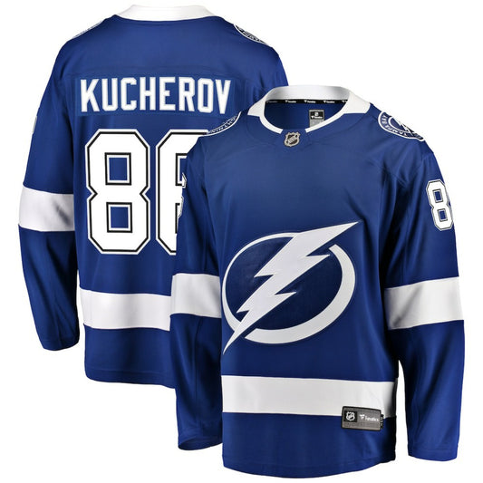 Nikita Kucherov Tampa Bay Lightning Fanatics Breakaway Jersey - Blue | NHL Jerseys
