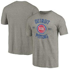 NBA - Detroit Pistons Team Heritage Tri-Blend T-Shirt - Gray