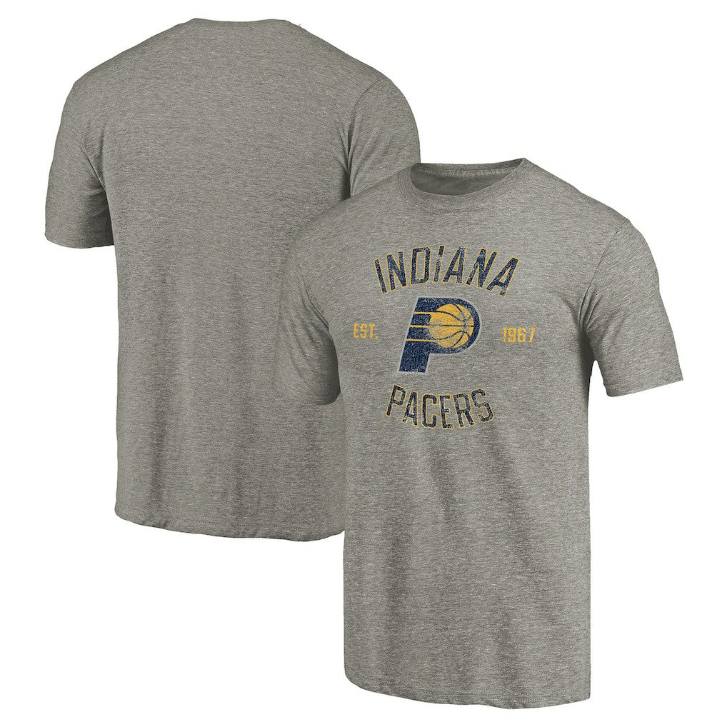 NBA - Indiana Pacers Team Heritage Tri-Blend T-Shirt - Gray