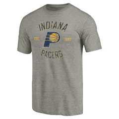 NBA - Indiana Pacers Team Heritage Tri-Blend T-Shirt - Gray