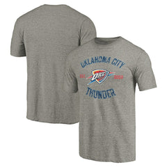 NBA - Oklahoma City Thunder Team Heritage Tri-Blend T-Shirt - Gray
