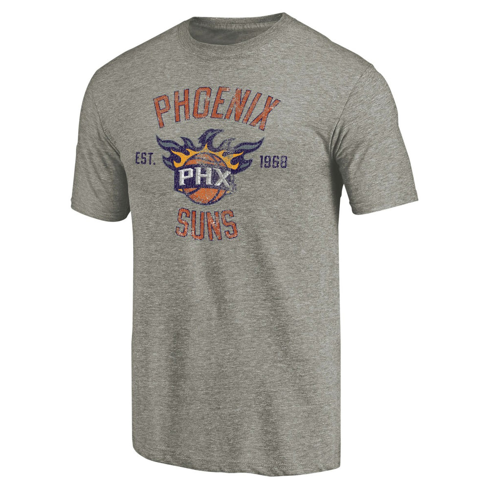 NBA - Phoenix Suns Team Heritage Tri-Blend T-Shirt - Gray