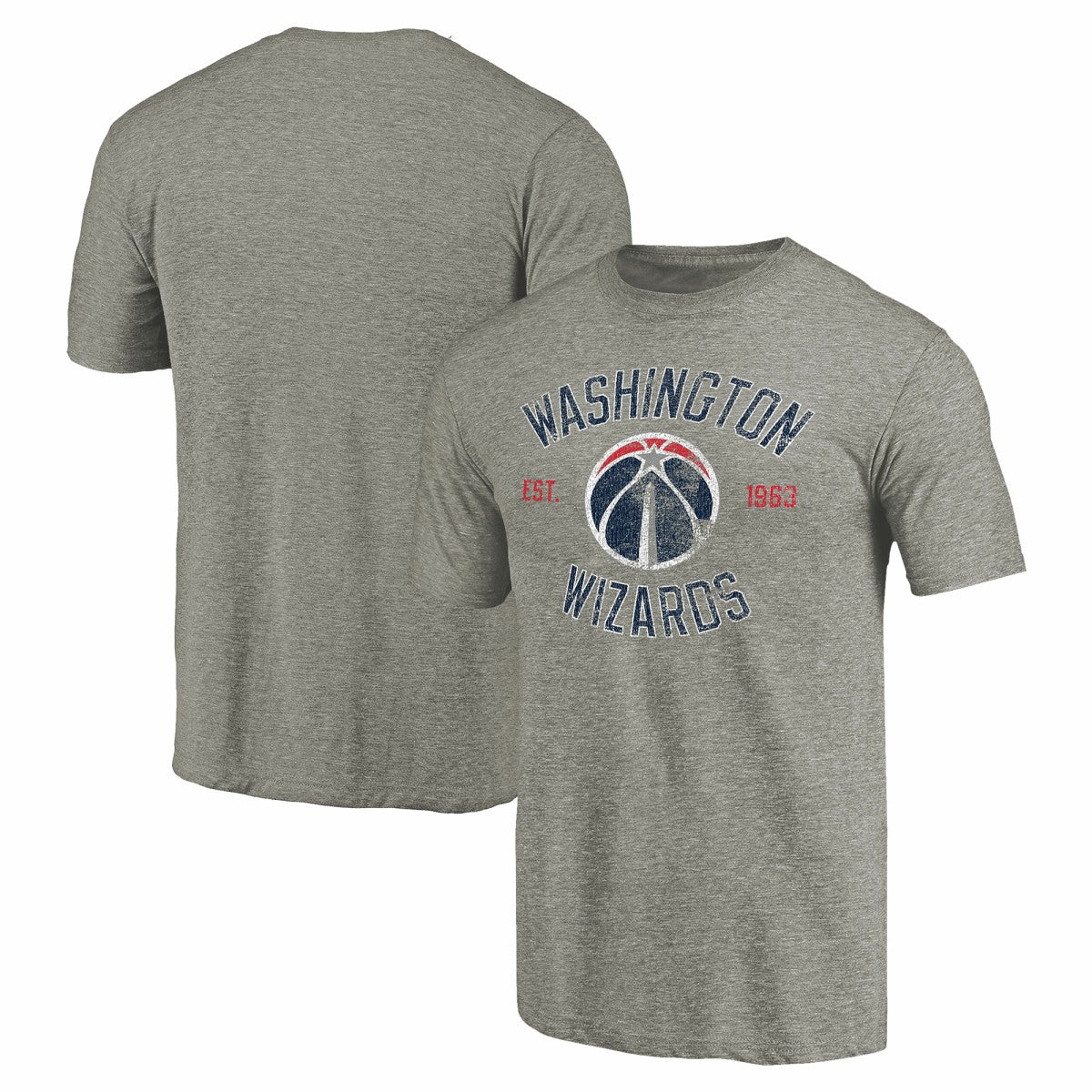 NBA - Washington Wizards Team Heritage Tri-Blend T-Shirt - Gray
