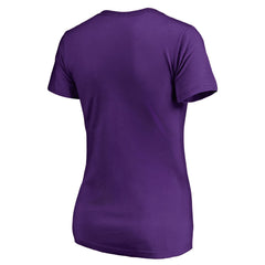 NBA - Sacramento Kings Women's X-Ray Slim Fit V-Neck T-Shirt - Purple