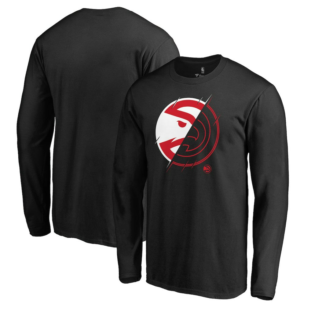 NBA - Atlanta Hawks X-Ray Long Sleeve T-Shirt - Black