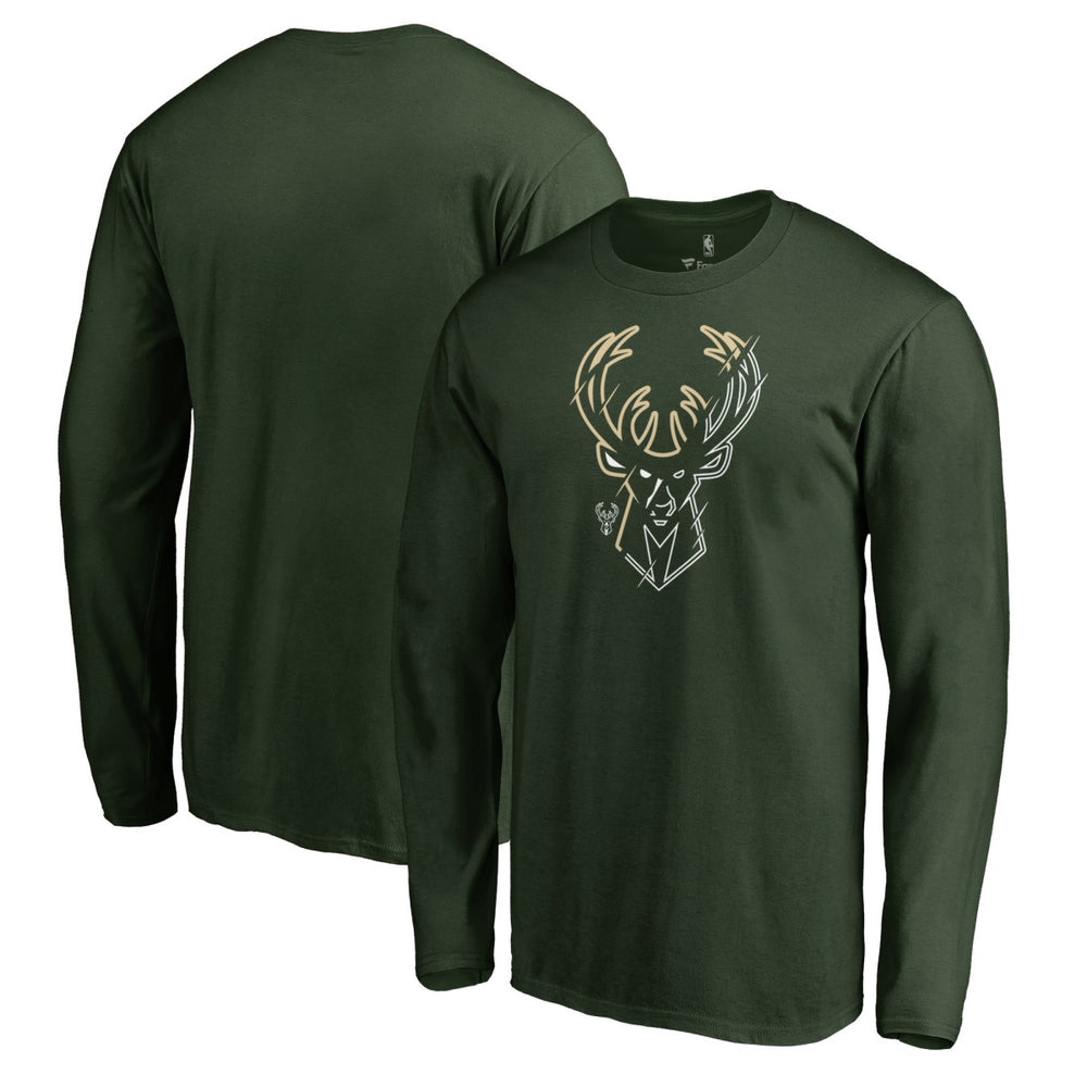 NBA - Milwaukee Bucks X-Ray Long Sleeve T-Shirt - Green