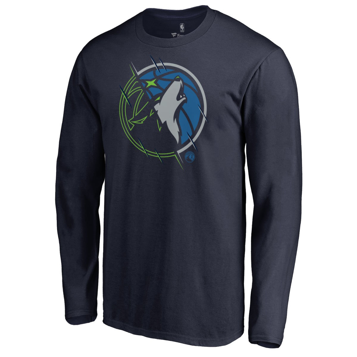 NBA - Minnesota Timberwolves X-Ray Long Sleeve T-Shirt - Navy